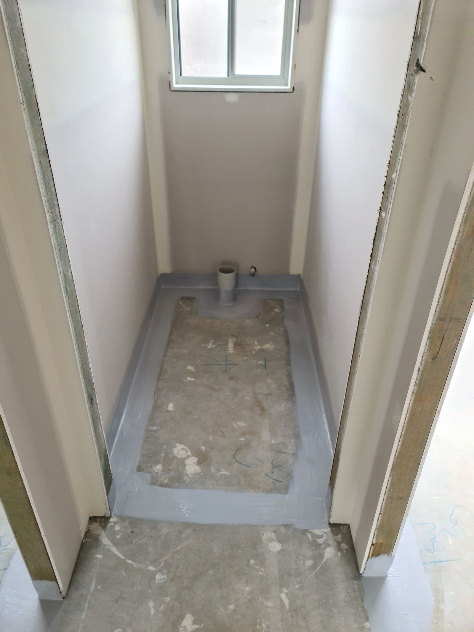 Wet area waterproofing finish